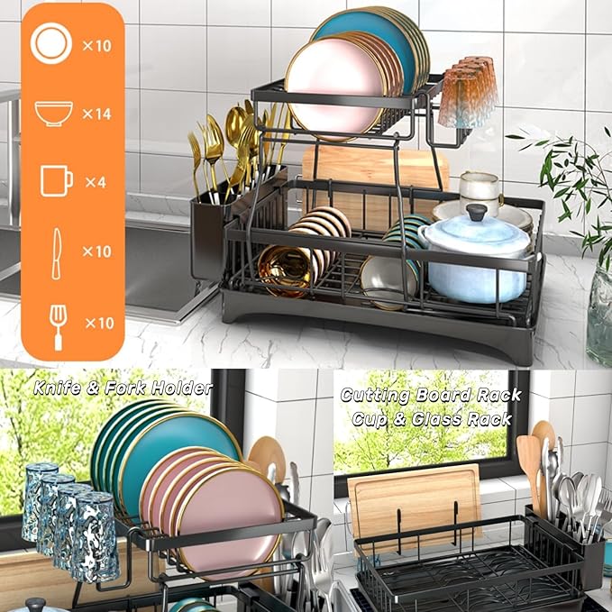 Escurridor Rack De Platos Premium